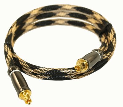 Cables Direct Online 12FT Toslink Digital Optical Fiber Audio Cable (Male to Male), S/PDIF