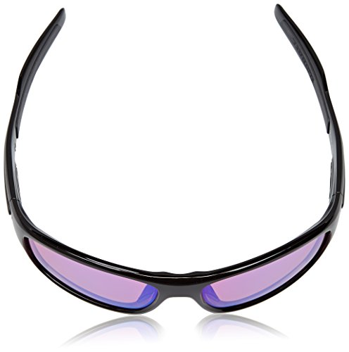 Oakley Men's Turbine Polarized Rectangular Sunglasses, Polished Black & Prizm Deep Water, 65 mm