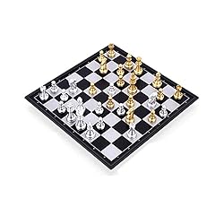 Mini Magnetic Chess Board Game with Gold and Silver