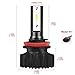 H11/H8/H9 LED Headlight Bulbs - Sampino Headlights All-in-One Conversion Kit 2Packs Low Beam/Fog Light Bulb 8000LM 5500K 12xCSP Chips Cool White