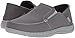 Crocs mens Santa Cruz Convertible Slip on Loafer, Light Grey/Slate Grey, 8 US