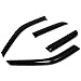 Auto Dynasty 4Pcs Tape-On Window Visor Deflector Rain Guard Replacement Compatible with 2002-2006 Honda CR-V, Acrylic