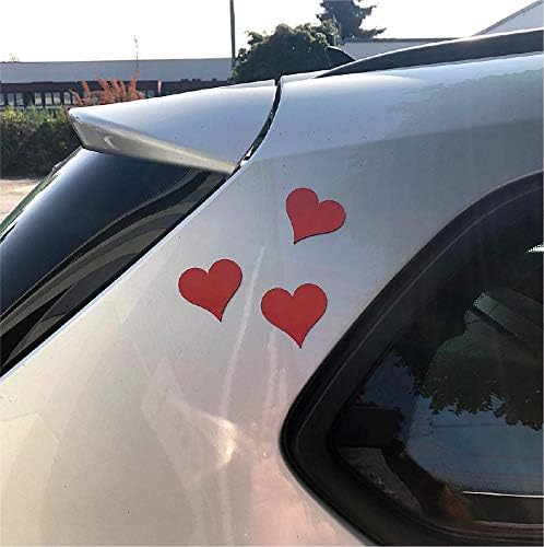 Magnetic Hearts - Fridge/Car/Car/Car Magnetic Adhesive, Red, Klein