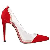 Loslandifen Womens Closed Toe High Heels Pointed Slender Stiletto Pumps