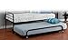 DHP Metal Trundle for Daybed Frame, Fits Twin Size, Black