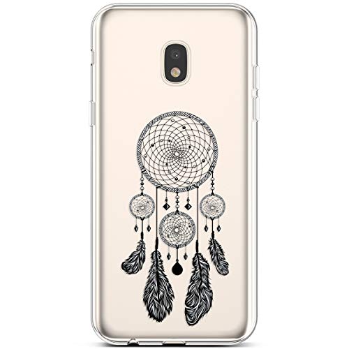PHEZEN Galaxy J7 2018 Case,Galaxy J7 Star Case,J7 Crown Case,J7 Refine Case,J7 Aura Case,Clear Soft TPU Silicone Case Transparent TPU Bumper Protective Case for Galaxy J7 (J737) 2018, Dreamcatcher