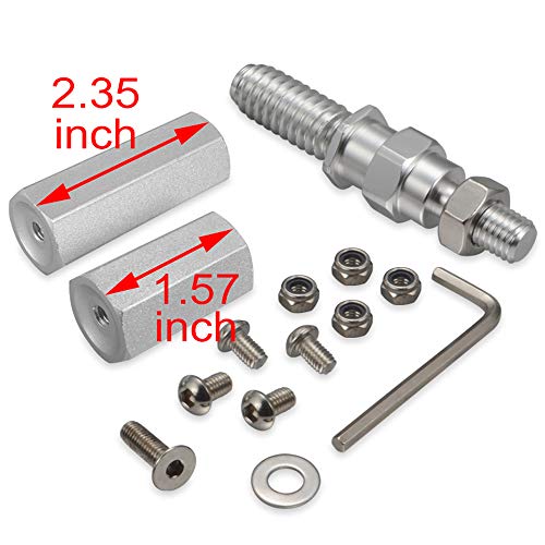 GTP Front Bumper Tow Hook License Plate Mounting Bracket Relocator