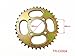 Rear Engine Chain Sprocket 420 37 Teeth for 50cc 90cc 110cc 125cc Chinese ATV Dirt Bike Quad TaoTao Roketa Sunl (Gold)