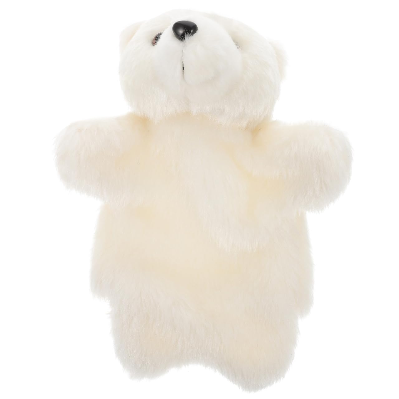 Gatuida Plush Polar Bear Hand Puppet for Adults Soft Animal Stuffed for Storytelling Role-playing Early Education Interactive Play and Puppet Theater