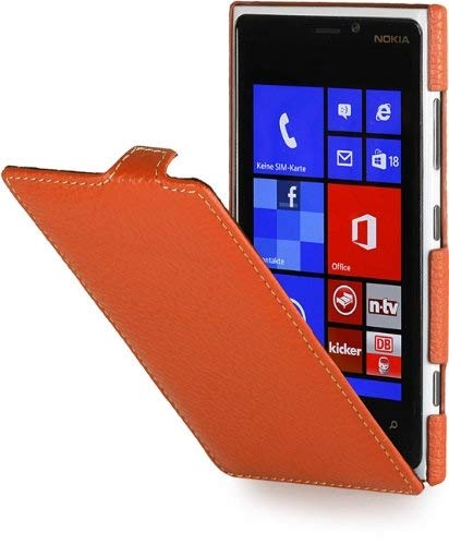StilGut UltraSlim, Genuine Leather Case for Nokia Lumia 920, Orange
