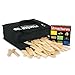 MindWare KEVA Structures 400 Plank Wooden Building Blocks Set - Includes 400 Pine KEVA Planks, Canvas Storage Bag and Full-Color Idea Book