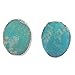 ZENGORI 1 Pair 925 Sterling Silver Natural Freeform Turquoise Stud Earrings Women Jewelry SS043