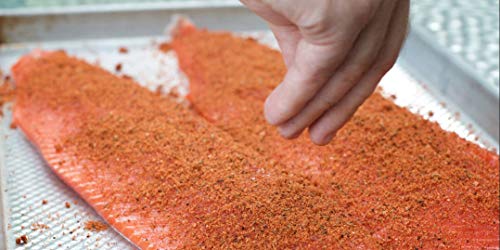 Rub with Love Salmon Rub Seasoning (3.5 oz.) All-Natural Herbs and Spices | Classic Dry Rub for Fish, Chicken, Pork, or Steak | Rich, Smoky Flavor