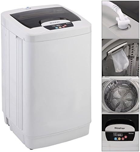 Portable Washing Machine Washer Small Fully Automatic 1.87 Cu.ft/12 lbs Spin New