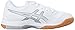 ASICS Women's Gel-Rocket 8 Volleyball Shoe, White/Silver/White, 6.5 Medium US