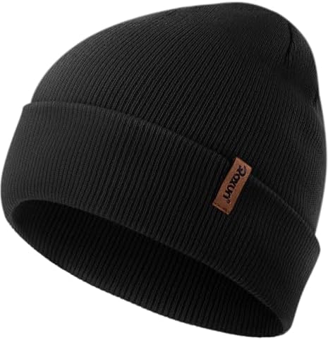 IHAUIUE Solid Color Beanie Hat Knitted Cuffed Skull Cap  display picture 1