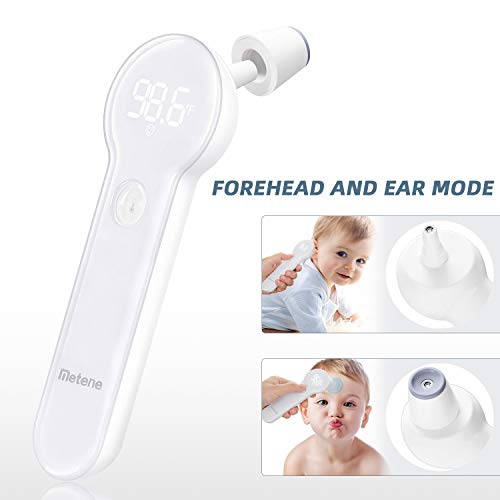 Forehead and Ear Thermometer for Fever, Infrared Thermometer for Adults