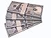 Paper Money Motion Picture Money 100 Dollar Bills Movie Prop Money Full Print 2 Sided Realistic Money Stacks,Copy Money Play Money That Looks Real for Movie, TV, Videos, Birthday Party