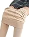CHRLEISURE Women's Winter Warm Fleece Lined Leggings - Thick Velvet Tights Thermal Pants Skin 2 Pack