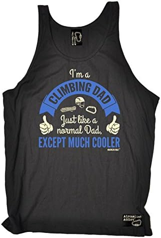 AA Premium - I'm A Climbing Dad ... Cooler (XXL - BLACK) VEST TOP