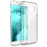 Galaxy S7 Edge Case, Enther [Ultimate Cushion]Slim Scratch / Dust Proof Hybrid Transparent Clear Case with Shock Absorb Trim Bumper - Authentic Retail Packaging - Warranty