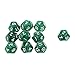 Pack of 10pcs Green Twelve Sided D12 Dice Playing D&D Warhammer RPG Board Game Favours