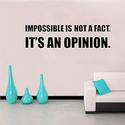 Uhubbg Plane Wall Decoration 65cm 17 8cm Impossible Is Not A Fact