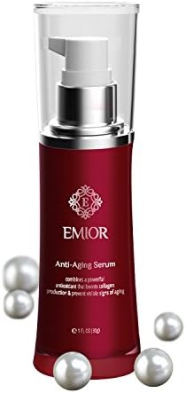 Emior Anti-Aging Serum - Advanced Organic Serum For Aging Face - Hyaluronic Acid Facial Serum - Ingredients Olea Europaea (Olive) -Simmondsia Chinensis (Jojoba) - Butyrospermum parkii (shea) butter
