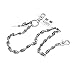 Uniqsum Skull Sword charm Skull Wallet chain Metal Biker Punk Key chain (Silver)