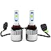 Alla Lighting New CSP Xtremely Bright 9012 HIR2LL LED Headlight Bulbs w/High Power 8000Lm 6500K White Lamps (9012)