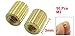 M2x3mm Cylinder Shaped Female Threaded Brass Standoff Spacer 50Pcs