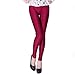 HDE Women's Shiny Leggings Solid Color Vibrant High Waist Fashion Stretch Pants