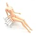 SuperMMarK 3Pcs 11-inches 12 Jointed Movable Naked Female Doll Body Parts for Cake Baking