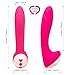 Louviva Vibrating G-spot Vibrator - Rechargeable Vagina and Clitoris Stimulation Dildo Massager - 25 Speeds Powerful Vibration Motors - Best Adult Sex Toys for Women. by Louviva