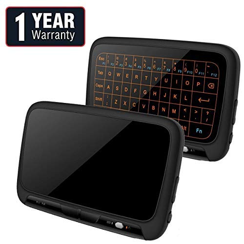 SmartTech 2.4Ghz Wireless Mini Backlit Keyboard with Touchpad Mouse for Smart TV/Android TV Box/PC/Laptop/Musical instruments.and Other (H18+ Backlit)