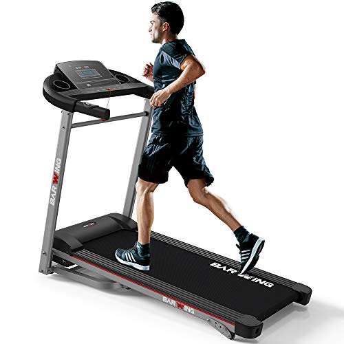 BARWING Electric Folding Treadmill Walking and Running Machine, Cardio Fitness Exercise Equipment with Wider Belt, Easy Assembly and Move - Thumbnail 6