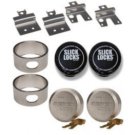 Slick Locks Ford Swing Door Kit Complete with Spinners, Weather covers and Locks