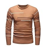 Toimothcn Men's Casual Slim Fit Long Sleeve O Neck