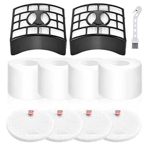 Rebirthcare NZ801UKT AZ910UKT Filter Replacement for Shark Rotator Powered Lift-Away NV801 NV680 NV681 NV620 NV682 NV683 NV800 UV810 AX910 Duoclean Upright Vacuum Filters Parts # XFF680 & XHF680