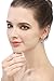SBLING Platinum-Plated Sterling Silver Drop Earrings Made with Austrian Crystals