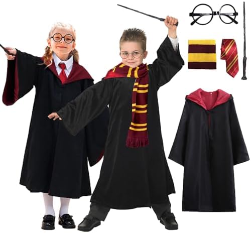 Set De 2 Varitas Mágicas Y Corbata De Rayas Para Disfraz De Mago Infantil – Accesorios Para Halloween, Carnaval Y Cosplay, Regalo Para Niños