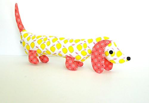 Handmade Childrens Plush Wiener Dog - Stuffed Dachshund Toy
