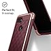 Taktoppy Parallax for Google Pixel 2 XL Case (2017) - Award Winning Design - Burgundy
