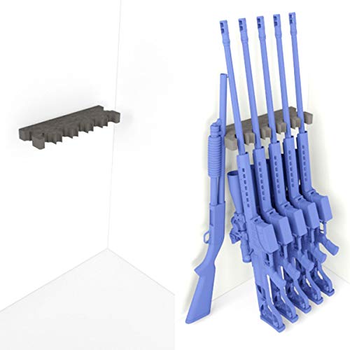 Seven Gun Foam Rack - 5+4 Optical Scopes 2 Without Optics- Rifle Barrel Rest with Magnetic Neodymium Magnet - Gun Storage - Weapon Rack Gun Safe Free Standing - Gun Rack Pegboard - Gift Man