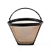 Delidge Reusable Coffee Filter No.4 Cone Coffee Filters Replacement Ninja Coffee Filters for Coffee Bar Makers, BPA Free (1 Pack)