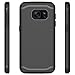 Galaxy S7 Case, LK [Armor Shield] Shock Absorbent Dual Layer Hard PC Cover + TPU Inner Hybrid Defender Case For Samsung Galaxy S7 (Black)