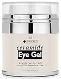 Radha Beauty Ceramide Eye Gel for Puffiness, Dark Circles, Wrinkles and Bags - 1.7 fl oz