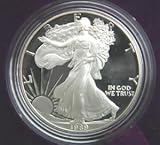 1989 Proof American Eagle Silver Dollar with Original Packaging