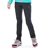 CAMEL CROWN Men’s/Women’s Fall and Winter Outdoor Waterproof Windproof Soft Shell Fleece Warm Snow Ski Hiking Pants