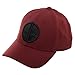 Bioworld Marvel Deadpool Logo Flatbill, Black Patch Insignia with Stitching, MERC with A Mouth, Red, OFSA